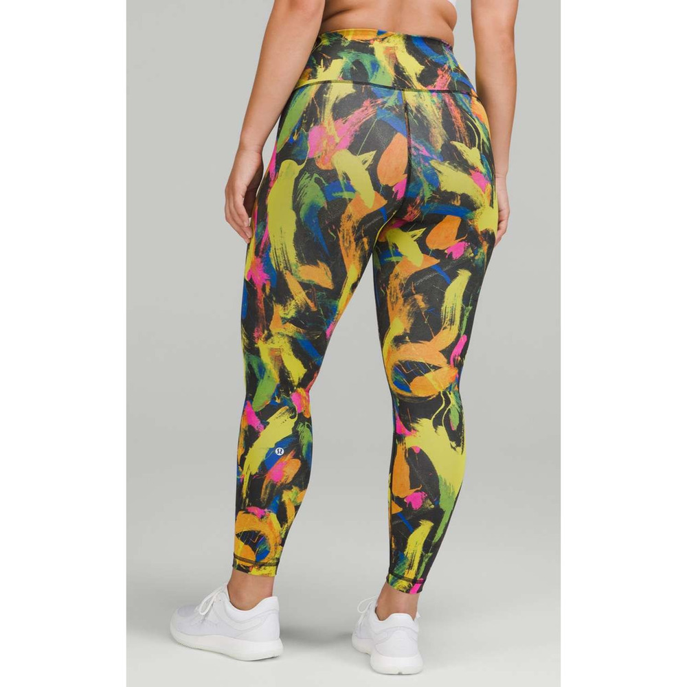 Lululemon Wunder Train Contour Fit High Rise Tight 25" Undertone Multi Size 4 - Picture 6 of 13